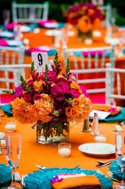 Orange flower arrangements | the first example of wedding floral arrangement in orange consists of beautiful roses, which have beside them a touch. 46 Amazingly Beautiful Wedding Flower Ideas For Your Big Day