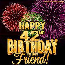 Happy 42nd Birthday Animated Gifs Download On Funimada Com