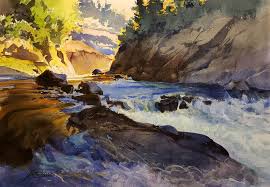 Development Of A Personal Style American Watercolor Landscape Art Abstract Landscape Watercolor Landscape