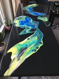 Decorative Table Tops Resin Furniture Resin Art Painting Diy Resin Crafts