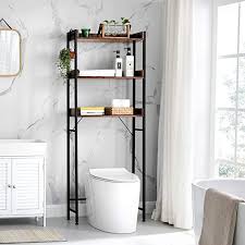 vasagle etagere de toilettes etagere wc a 3 niveaux etagere de salle de bain peu encombrante stable fac shelves bathroom storage bathroom storage shelves