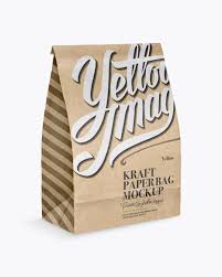 Free Psd Mockup Kraft Paper Bag Mockup Half Side View Object Mockups Psd Mockup Template Free Psd Mockups Templates Mockup Free Psd
