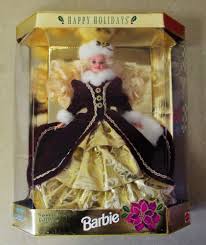 Retire Happy Holiday Barbie Doll Christmas Edition 1996 Mattel 15646 Nib Mattel Happy Holidays Barbie Holiday Barbie Dolls Holiday Barbie