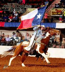 The Ladies Of Rafter G Rodeo Company Present The State And Nation S Flags At The Original Indoor Rodeo Arena In Fort Wo Fort Worth Stock Show Rodeo Show Horses