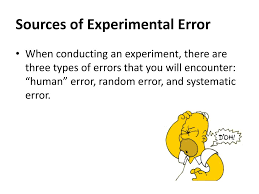 Image result for Experimental Error