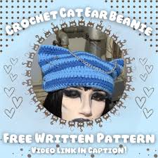 Crochet Pattern for Gothic Hat with Video Tutorial