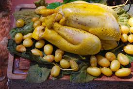 Poulet En Feuilles De Figuier