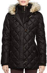 Lauren Ralph Lauren Faux Fur Trim Toggle Closure Quilted Down Feather Fill Jacket Nordstrom Puffer Jacket Women Jackets Quilted