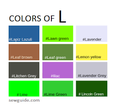 Click on a color rectangle to import a color into the hsl/html color picker. Color Names In Fashion Design An Easy Reference Guide For 100 Colours Sew Guide