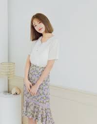 雪紡碎花拼透膚蕾絲魚尾長裙 女裝 pazzo high waisted skirt fashion mini skirts