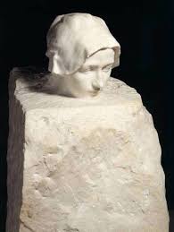 The face is symmetrical, and can be broken into planes. Thought 1886 89 Portrait Of Camille Claudel By Auguste Rodin Rodin Sculpture Rodin Auguste Rodin