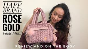 You can get the best discount of up to 67% off. Happ Brand Limited Edition Rose Gold Paige Mini Diaper Bag Review On The Body Youtube