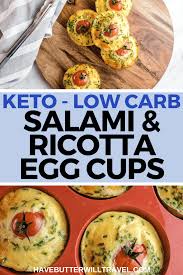 Keto Egg Muffins Salami Ricotta Have Butter Will Travel Recipe Keto Breakfast Breakfast Recipes Diet Breakfast Recipes