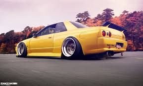 Stanced Deepdish R32 By Atc Design On Deviantart Nissan Skyline Gtr Car R32 Gtr