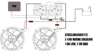 When high speed is active, relay ground sends fan 1's negative to ground, and relay high switches poles, sending 12v to fan 2. Aftermarket Electric Fan Wiring Ls1tech Camaro And Firebird Forum Discussion