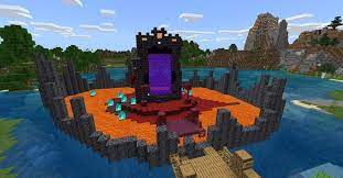 Currently in minecraft bedrock edition if you break through to the top of the nether you cannot build on top of the bedrock. Rate My Nether Portal Build By U Rsn Disenos Minecraft Cosas Minecraft Minecraft