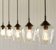 Donovan Glass Metal Multi Light Pendant Kitchen Bar Lighting Dining Room Lighting Kitchen Bar Lights