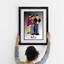 Download The Beatles Illustration Art Print Yellow Submarine Art Poster Print Illustration By Frankie Coventry Prints Art Collectibles Delage Com Br