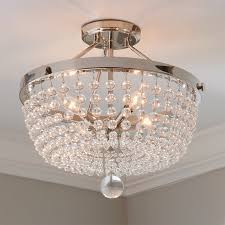 Lucent Crystal Semi Flush Ceiling Light Semi Flush Ceiling Lights Crystal Ceiling Light Ceiling Lights