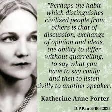 Civil Discourse in a Civilized Society: Katherine Anne Porter's Perspective