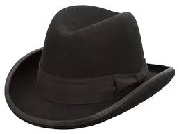 Kenny K Black Wool Felt Homburg Hat Homburg Hat Felt Cowboy Hats Stylish Hats