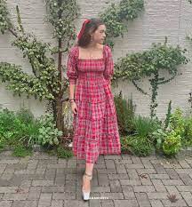 The Nesli Nap Dress - Red Tartan Hill House Home Dresses Red Dress Tartan Dress