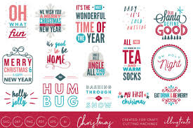 Download Christmas Quotes Bundle Graphic By Illuztrate Creative Fabrica Christmas Typography Christmas Quotes Erin Condren Planner Stickers SVG Cut Files