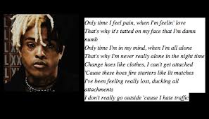 He wrote in the description of the song on soundcloud, rest in peace, jocelyn, i will have my revenge upon the world. Best 26 Xxxtentacion Song Lyrics And Verses Nsf Music Magazine