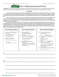 Making connections sheet printable worksheet making. Part 1 Making Connections With Texts Worksheet Education Com