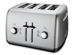 Black And Decker Toaster Oven Manual Kitchenaid Kmt4115cu 4 Slice Toaster With Manual High Lift Lever Contour Silver Toaster Kitchen Aid