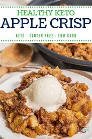 Best Healthy Keto Apple Crisp Recipe Gluten Free And Low Carb Recipe In 2020 Keto Dessert Recipes Apple Crisp Recipes Apple Recipes