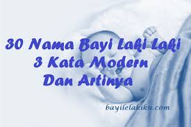 30 Nama Bayi Laki Laki 3 Kata Modern Dan Artinya Bayilelakiku Com Nama Bayi Laki Laki Dan Artinya Islami Kristen Modern