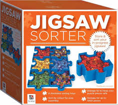 Puzzle sorting trays with lid. Jigsaw Sorter Storage Trays Toy At Mighty Ape Nz
