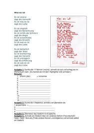Music and film by erica jarnes. Erich Fried Es Ist Was Es Ist Teaching Resources