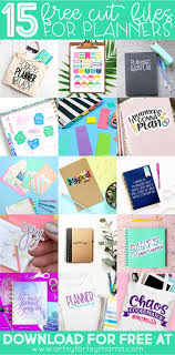 Selection of free svg designs include free gift box svg files, to free treat box svg files, free card svg files, and free 3d svg files. 15 Free Planner Svg Cut Files Artsy Fartsy Mama