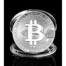 Können sie die kryptowährung physisch kaufen? Bitcoin Munze Silberne Farbe Im Karton Wood Tools Deco