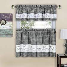 Window Valances Cafe Kitchen Curtains You Ll Love Wayfair Kitchen Curtain Sets Curtains Valance Curtains