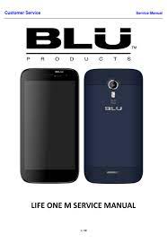 BLU LIFE ONE M SERVICE MANUAL Pdf ...