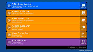 Send this article to your boss as a reminder! Richard Barrow On Twitter Countdown To The Next Public Holiday In Thailand Which Is A 5 Day Long Weekend