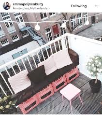 Evian Bottle Crates Balcony Bench Balkon Bank Wohnen Wohnung