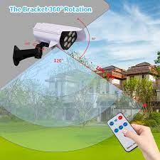 Lampe solaire d'extérieur à 77 Led avec détecteur de mouvement et caméra  factice, 3 Modes d'éclairage, idéal pour un jardin ou une maison |  AliExpress
