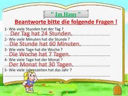 German Revision Grade 5 Youtube