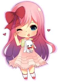 Cuute Chibi Kawaii Petite Fille Doudou Fille Du Soir Bonne Nuit Dessin Kawaii Dessin Kawaii Fille Dessin Chibi