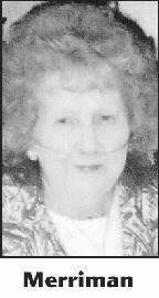 WILMA MERRIMAN Obituary (1927