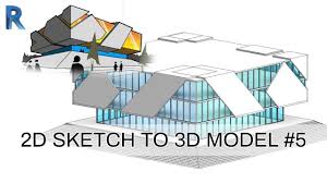Revit Architecture Turn 2d Drawing Into A 3d Model Tutorial 5 Archihab Revit Architecture Tutorial 3d Tutorial