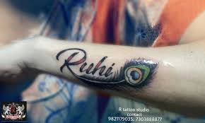 However, what you may don't know is that feather tattoos. Ruhi Name With Peacock Feather Tattoo On Hand A Photo On Flickriver