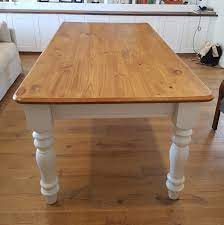 Pine Table Refurbished With Old Baltic Pine And Half Hogbristle Base Pine Dining Table Dining Table Refurbished Kitchen Tables