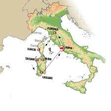 What is island near corsica? Corsega Sardenha Roma