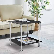 See more ideas about square glass coffee table, coffee table, glass coffee table. Amazon Com Nozama Glass 2 Tier Side Table For Living Room Glass End Coffee Table Square End Table For Small Side Glass Night Stand For Bedroom Kitchen Dining