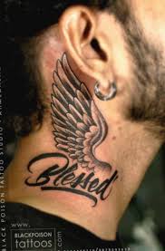 Neck tattoos for men are a bit special, since they can be seen even when you have your clothes on. Tattoo Back Of Neck Wings Tattoo Occultarcana Wiccac Neck Tattoo For Guys Blessed Tattoos Best Neck Tattoos